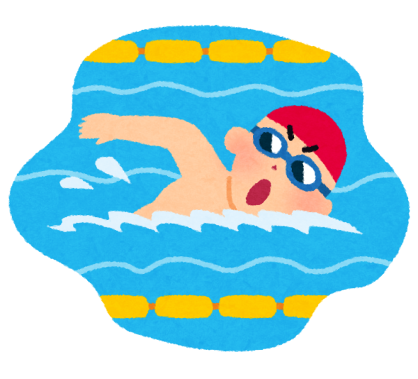 Мультяшные пловцы