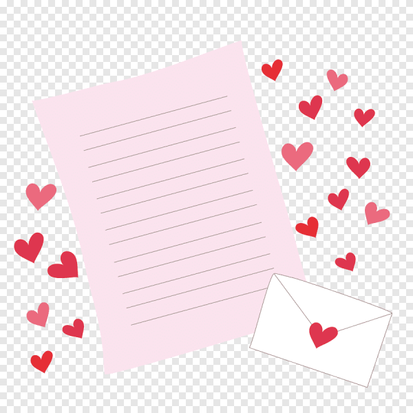 Записка с сердечком