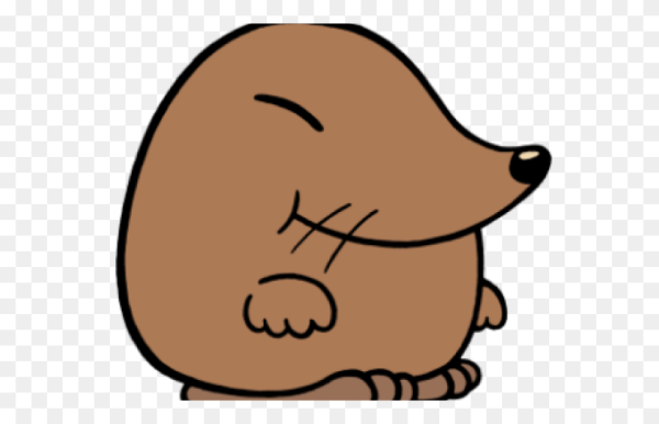 Нарисовать морду крота