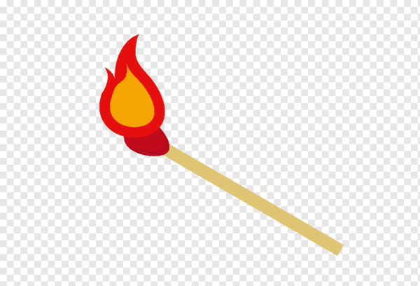 Зажженная спичка