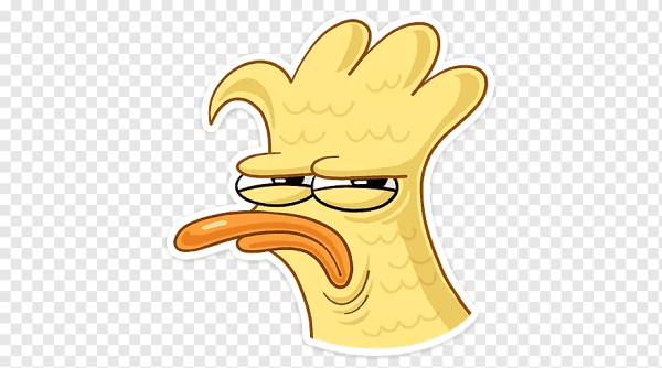 Уточка стикер ВК