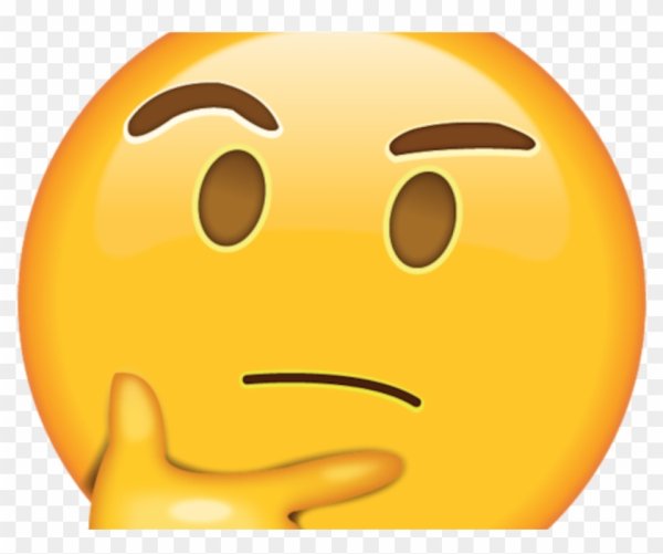 Задумчивый смайлик в очках