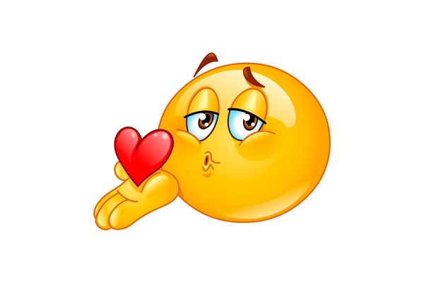 Воздушный поцелуй смайлик