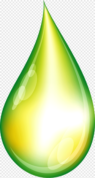 Капли векторные зеленые