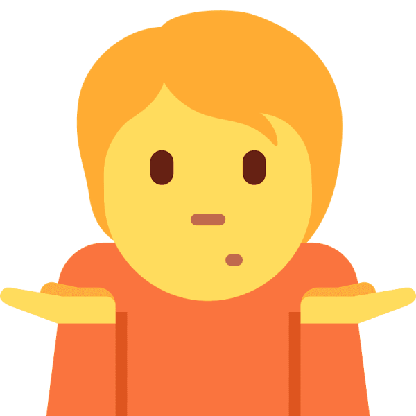 Эмодзи пожимание плечами