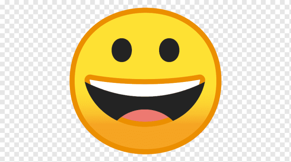 Смеющийся смайлик без фона