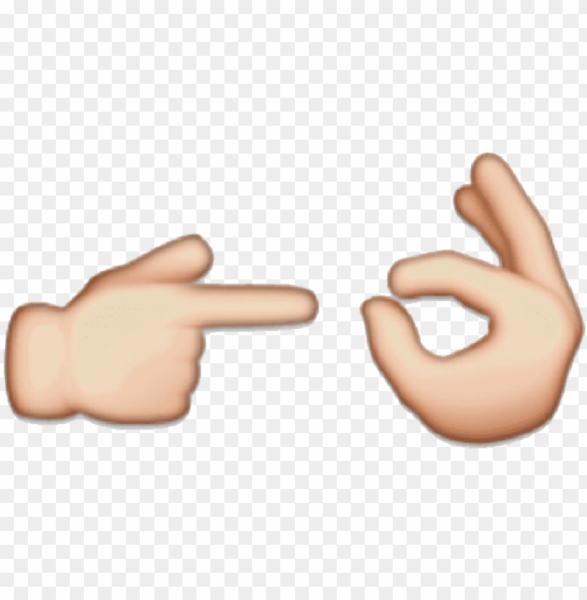 Смайлик палец вправо