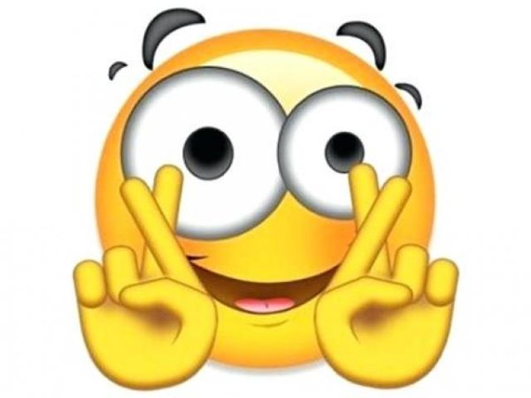 Смайлик держит