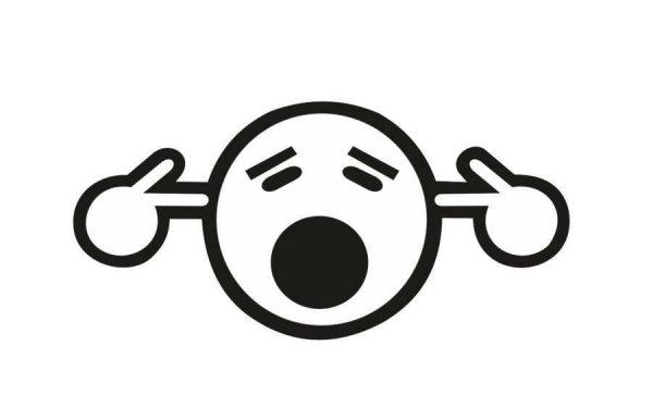 Смайлик затыкает уши