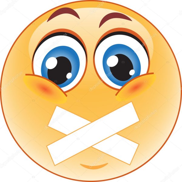 Смайлик с закрытым ртом