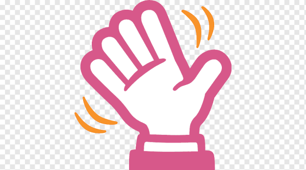 Машет рукой