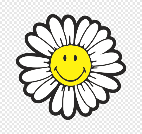 Ромашка мультяшка