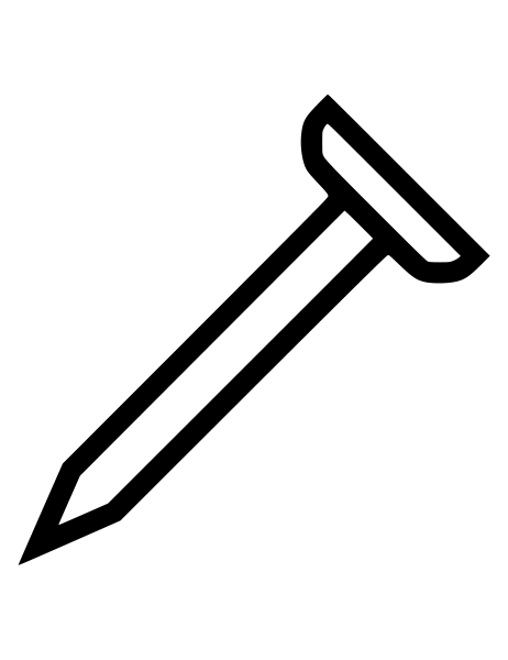 Нарисовать гвоздь