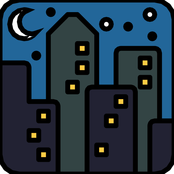 Ночь месяц вектор