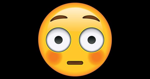 Удивленный смайлик ВК