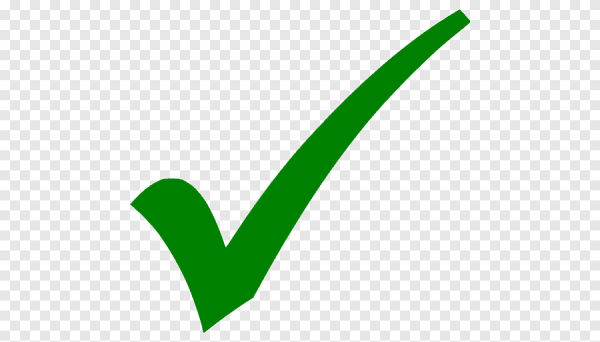 Галочка без фона