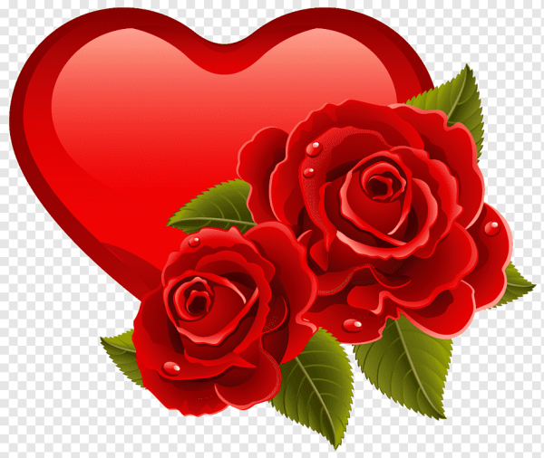 Розы и сердечки