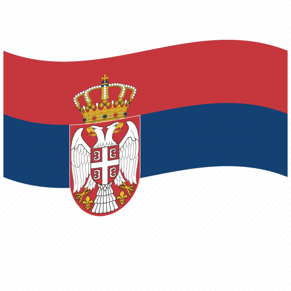 Флаг Сербия