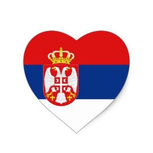 Флаг Сербии стикер