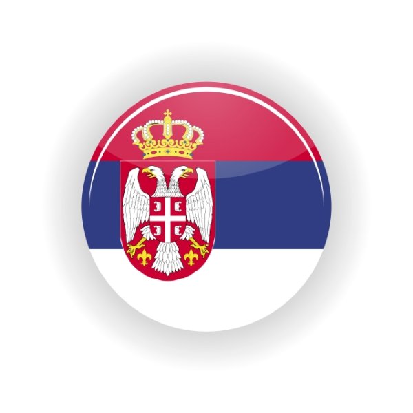 Флаг Сербии кружок