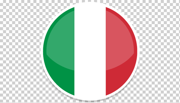 Итальянский флаг сердце