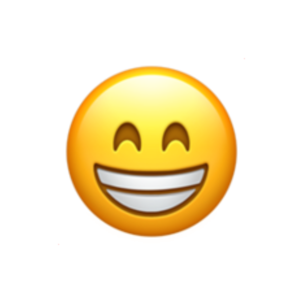 Радостный смайлик айфон