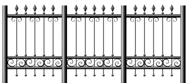 Решетка ограждения металлическая ОС-т15-00