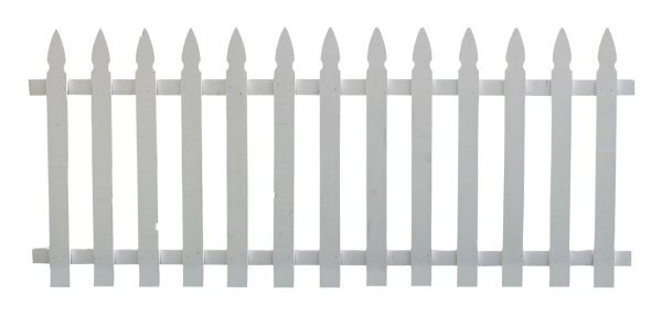 Забор на белом фоне