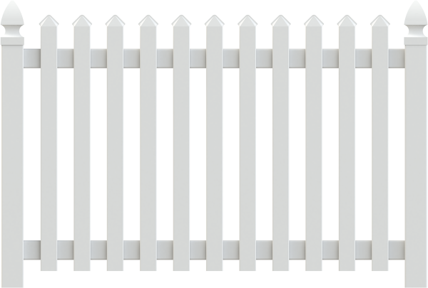 Изгородь на белом фоне