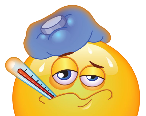 Смайлик болеет