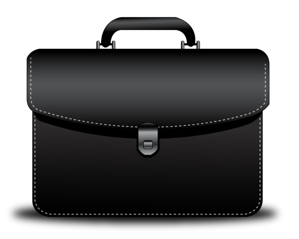 Черный деловой портфель