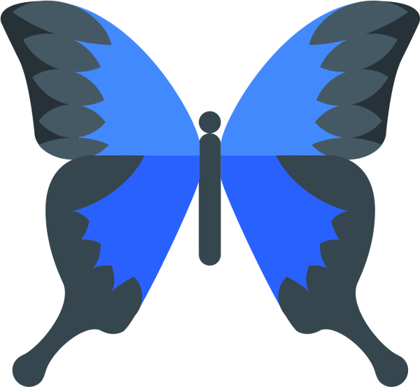 Бабочка значок