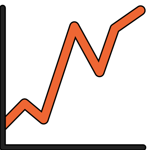 Эмодзи график вверх