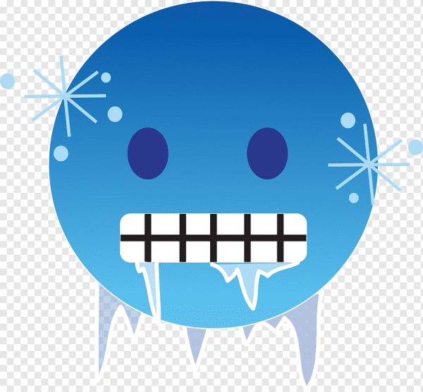 Эмодзи замерз