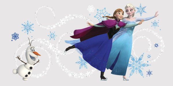 Эльза Анна Олаф на коньках