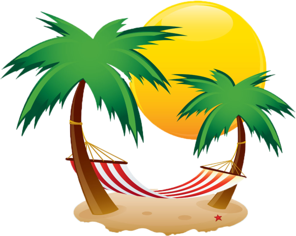 Остров с пальмой вектор