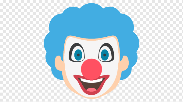 Лицо клоуна смайлик