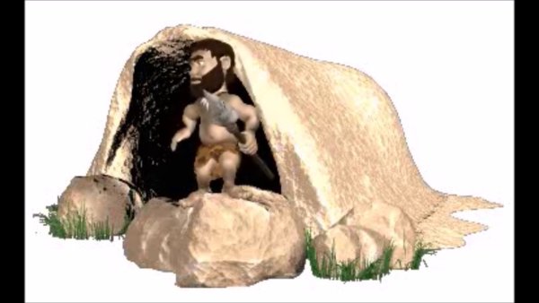 Древний человек анимация