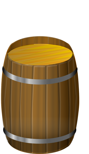 Бочка мультяшная