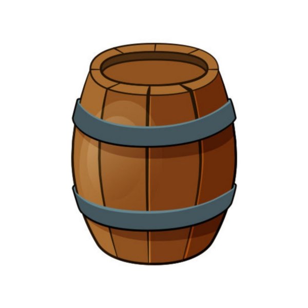 Деревянная бочка рисунок