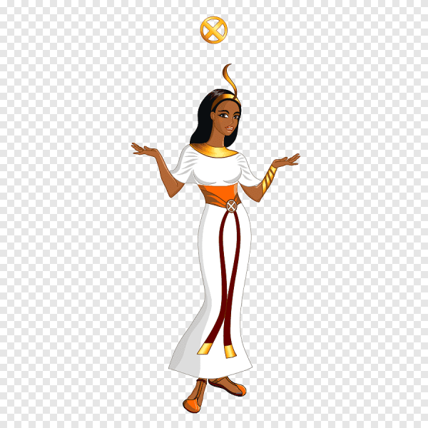 Египтянин на белом фоне