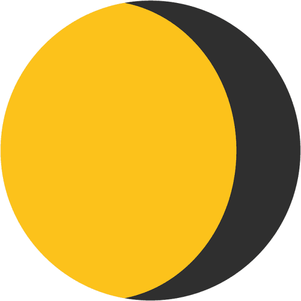 Желтая Луна значок