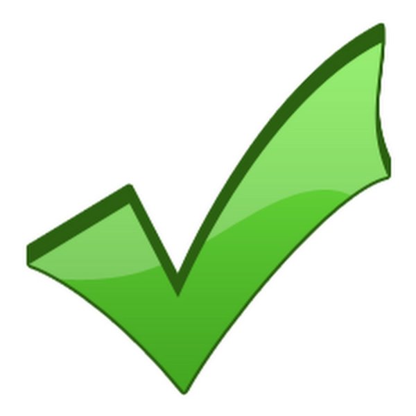 Зеленая галочка