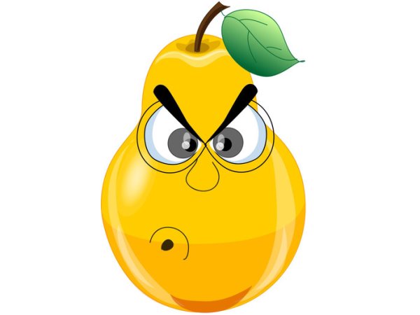 Веселые фрукты груша