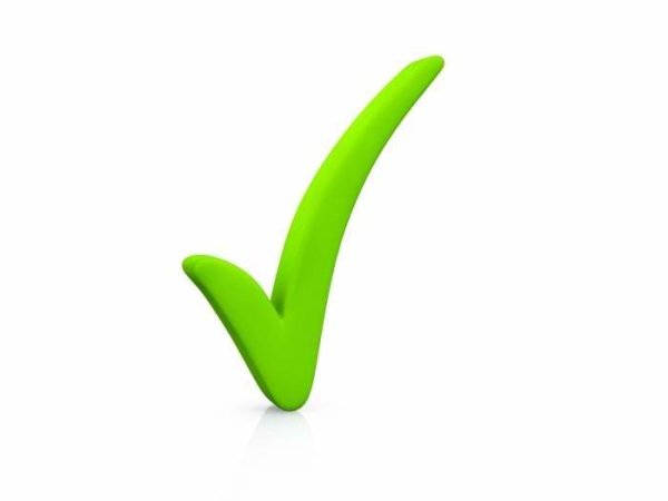 Зеленая галочка