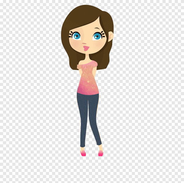 Девушка мультяшный