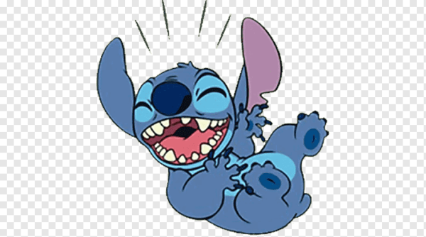 Стич хохочет