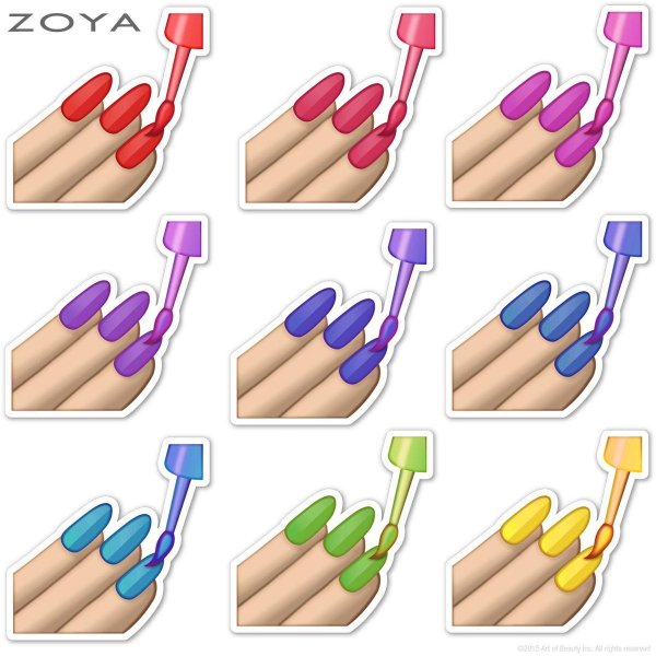 Нарисованные руки с маникюром