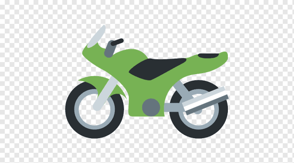 Смайлик на мотоцикле