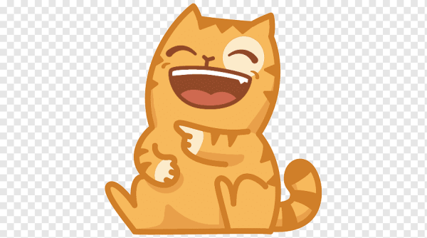 Кот персик Стикеры